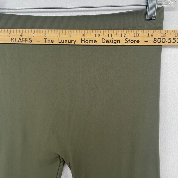 ORGANIC BY JOHN PATRICK Leggings M Seamless High Waist Stretch Nylon Green - Picture 10 of 14
